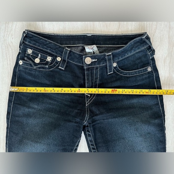 True Religion Buddha Legging Skinny Jeans Pants with Flaps Dark Wash Mid Rise 28 - Picture 10 of 12